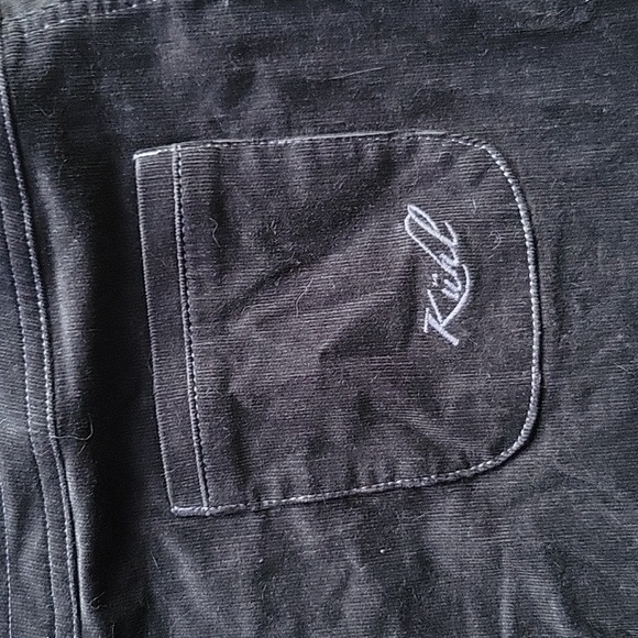 Kuhl Black Corduroy Button Zipper Front Mini Skirt Indie Grunge Gorpcore Sz 10 - Picture 6 of 10